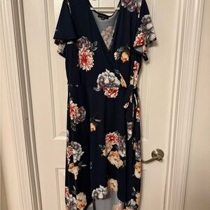 Floral Wrap Dress